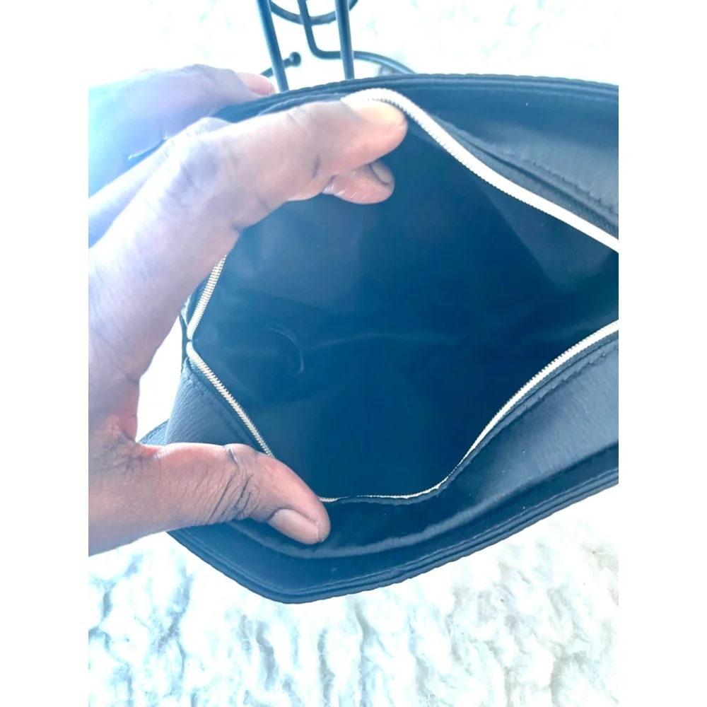 Giorgio Armani black makeup cosmetic bag